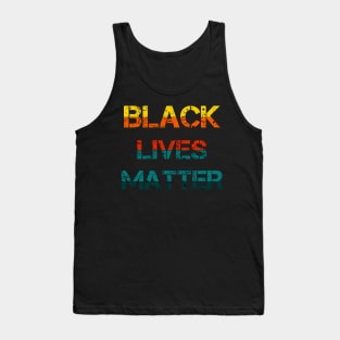 Black Lives Matter - BLM - Vintage/Retro Distressed text Tank Top